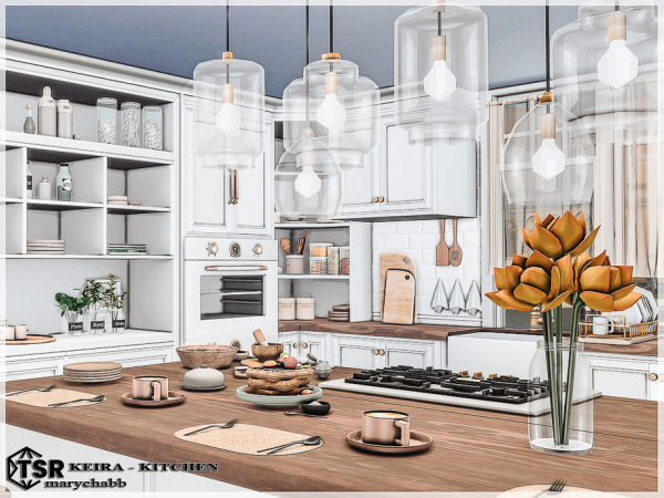 Mix Keria Kitchen with Dining area - The Sims 4 Custom Content