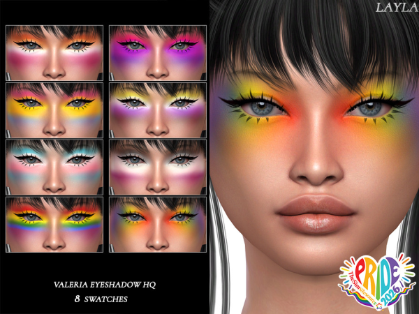 Alpha tsr Layla Pride Valeria Eyeshadow HQ - The Sims 4 Custom Content