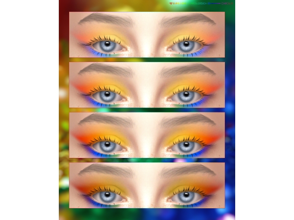 Alpha Pride Eyeshadow HQ - The Sims 4 Custom Content