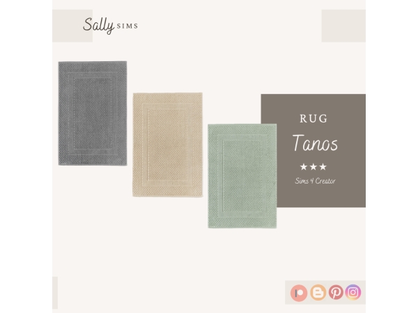 Alpha Rugs TANOS - The Sims 4 Custom Content