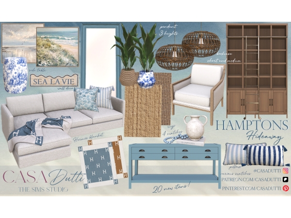 Alpha Hamptons Hideaway - The Sims 4 Custom Content