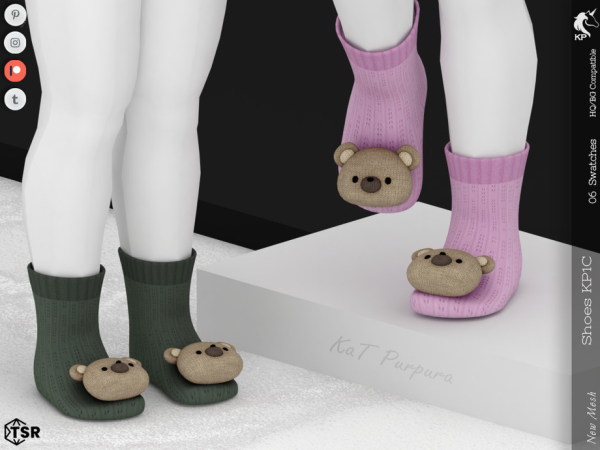 Mix Shoes KP1C Toddler by KaTPurpura - The Sims 4 Custom Content