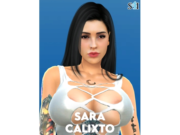 Alpha Sims 4 CAS Sara Calixto - The Sims 4 Custom Content