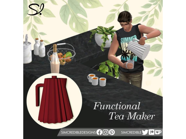 Mix Tea Maker Kettle - The Sims 4 Custom Content
