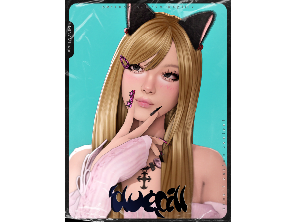 Maxis Match (Bluepill) 2026DROP_50 MINAMI Hair and Accs - The Sims 4 Custom Content