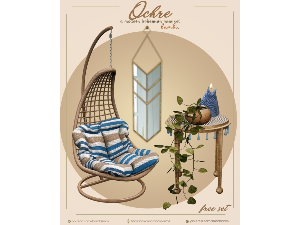 Alpha ochre mini set ( free ) - The Sims 4 Custom Content