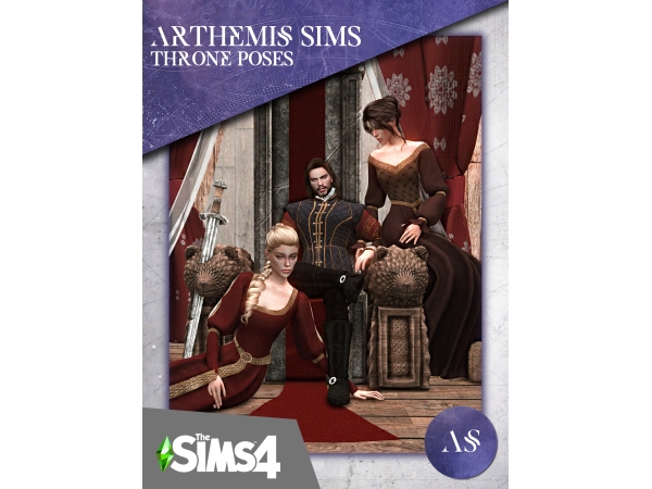 Alpha Throne Posepack - The Sims 4 Custom Content