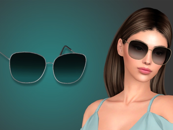 Alpha Adaline sunglasses by modcollective - The Sims 4 Custom Content
