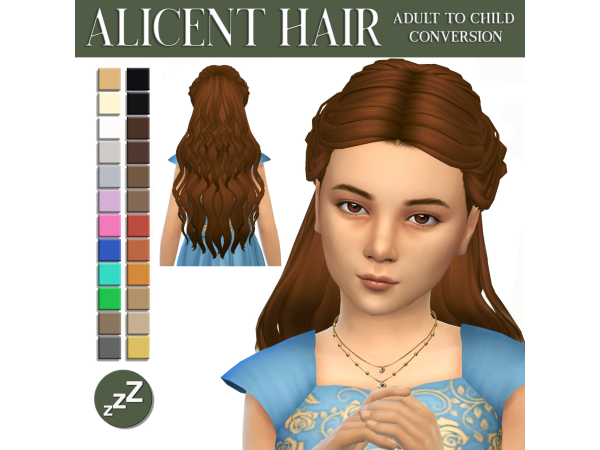 Maxis Match HAIR CONVERSIONS by sleepyz - The Sims 4 Custom Content