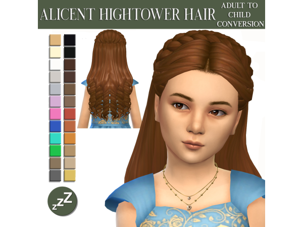 Maxis Match HAIR CONVERSIONS by sleepyz - The Sims 4 Custom Content