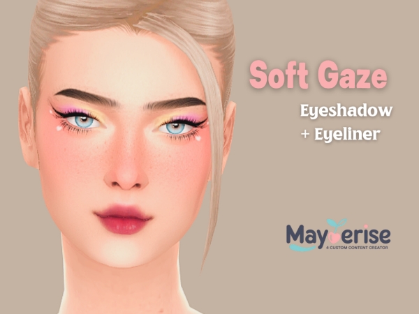 Mix Soft Gaze Eyeshadow Eyeliner - The Sims 4 Custom Content