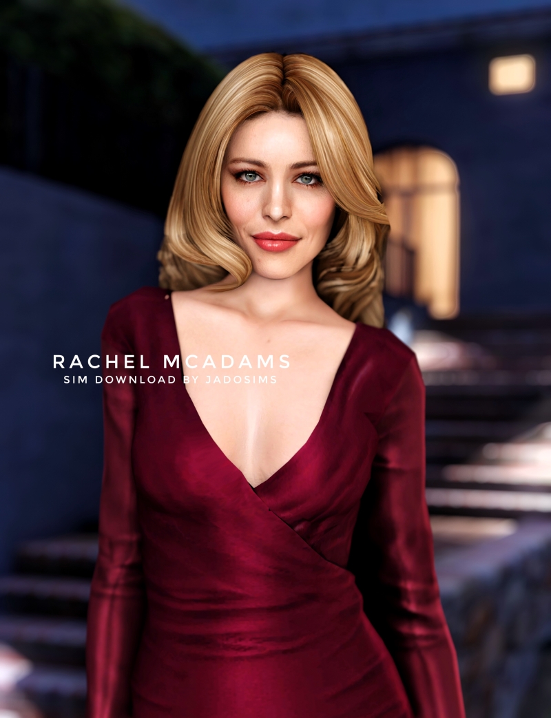 Alpha Rachel Mcadams (Sim Download) by shopwithflynnn - The Sims 4 Custom Content