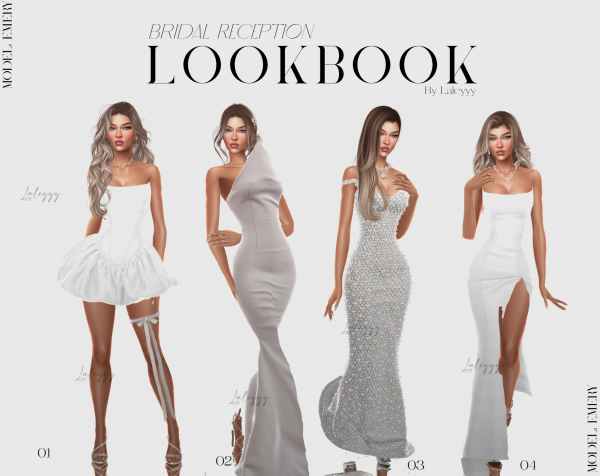 Alpha Bridal Reception Lookbook by simsfinds - The Sims 4 Custom Content