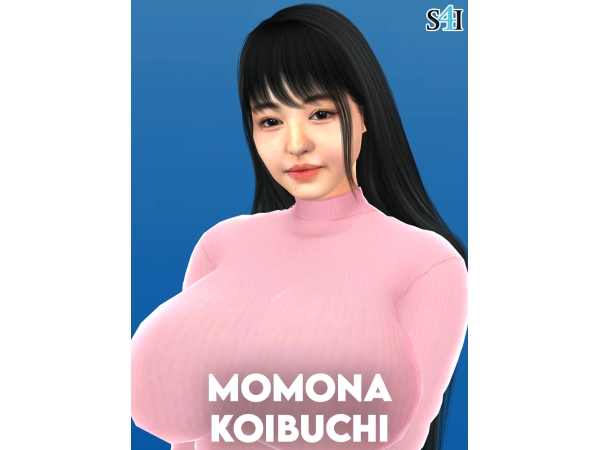 Alpha Sims 4 CAS Momona Koibuchi - The Sims 4 Custom Content