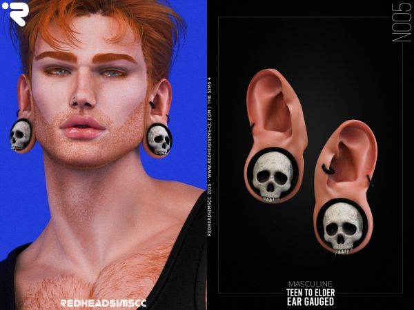 Alpha AM EARGAUGED N005 - The Sims 4 Custom Content