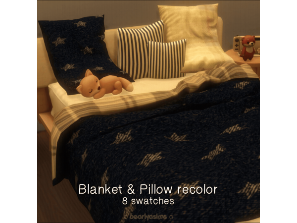 Maxis Match BLANKET PILLOW RECOLOR by beariyasims - The Sims 4 Custom Content