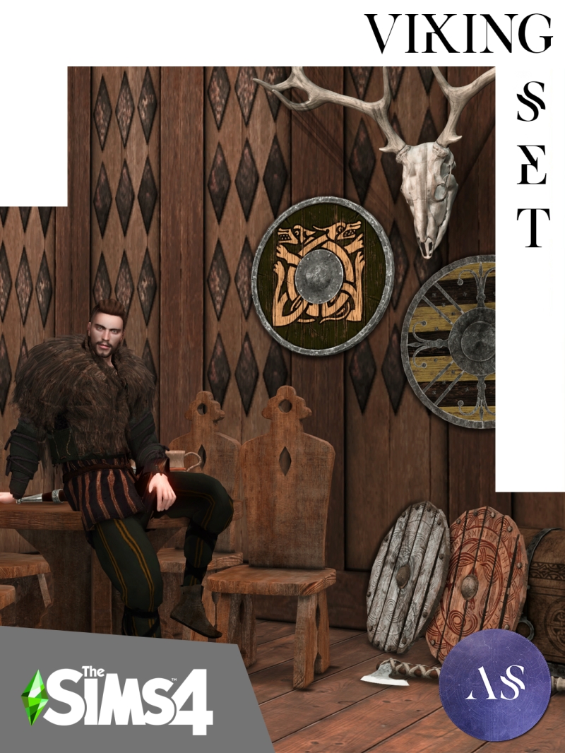 Alpha Viking Set by arthemissims - The Sims 4 Custom Content