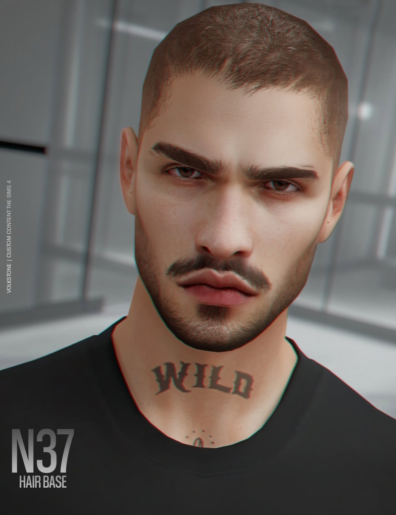 Alpha HAIR BASE N37 (FREE) by volkstonesims - The Sims 4 Custom Content
