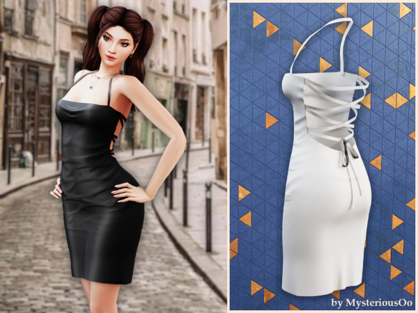 Alpha Laced temptation dress by MysteriousOo - The Sims 4 Custom Content