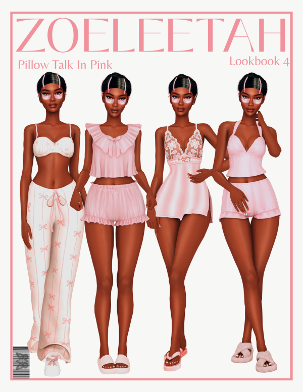Mix Pillow Talk In Pink ZoeLeetah by simsfinds - The Sims 4 Custom Content