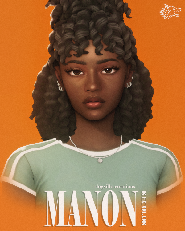 Maxis Match manon hair recolor by simsfinds - The Sims 4 Custom Content
