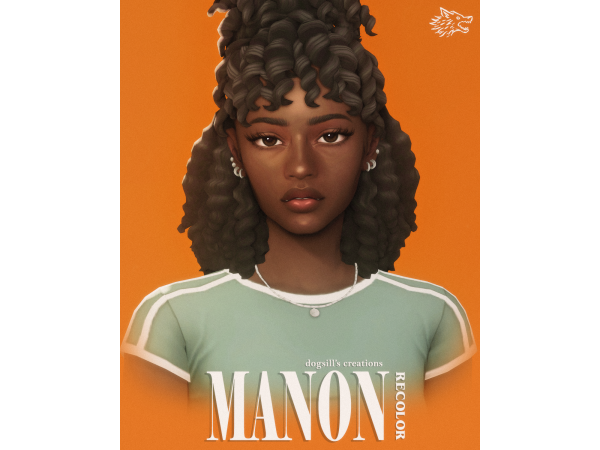 Maxis Match manon hair recolor by dogsill - The Sims 4 Custom Content