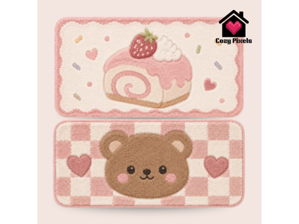 Alpha Sweet Treats Bath Mat by CozyPixels01 - The Sims 4 Custom Content