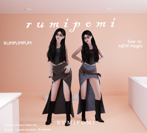 Alpha Rumpumpum_Callysta Outfit by rumi_pomi - The Sims 4 Custom Content