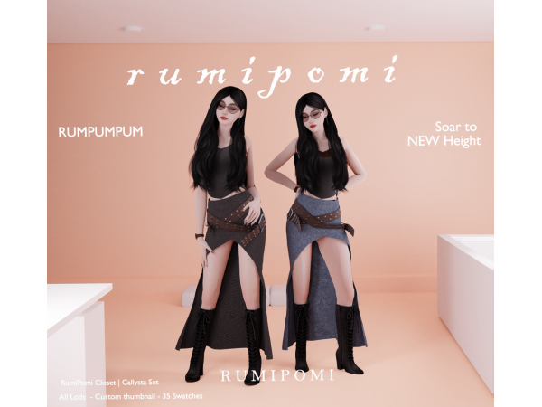Alpha Rumpumpum_Callysta Outfit - The Sims 4 Custom Content