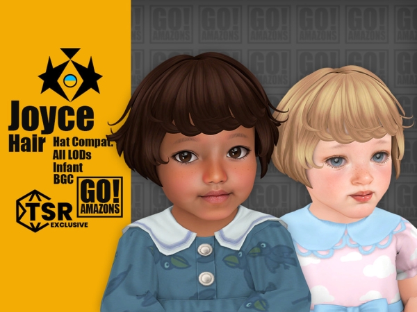 Maxis Match Joyce Hair by GoAmazons - The Sims 4 Custom Content