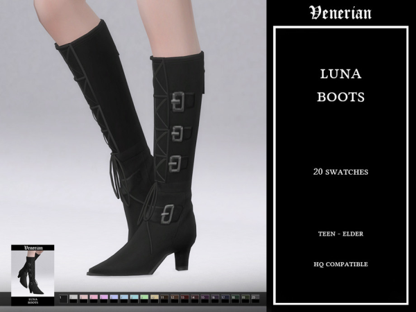 Maxis Match Luna Boots by Venerian by Venerian - The Sims 4 Custom Content