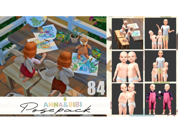 Mix Posepack_084 [AnnaBibi] - The Sims 4 Custom Content