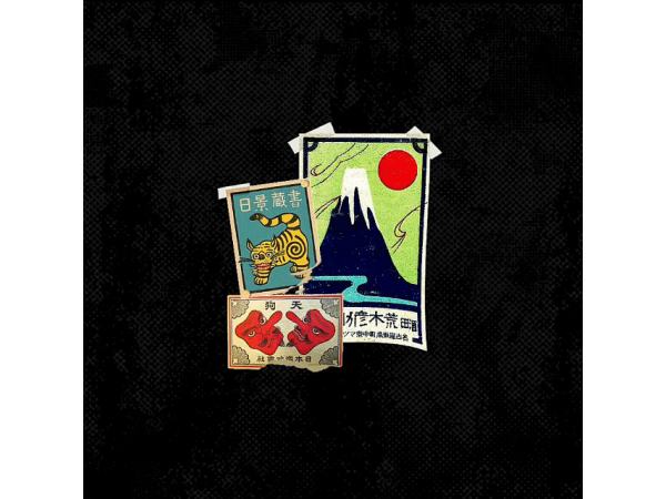 Mix Vintage Japanese posters by kem13m - The Sims 4 Custom Content