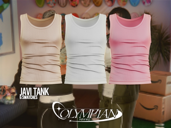 Alpha Olympian Javi Tank (Standard Version) - The Sims 4 Custom Content