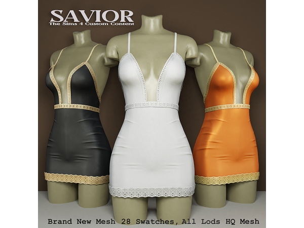 Alpha Svr_Cine'Aveclina Dress - The Sims 4 Custom Content