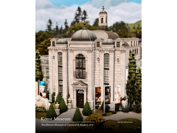 Maxis Match Konst Museum of Classical Modern Arts Nordhaven by TheSimSideofLuca - The Sims 4 Custom Content