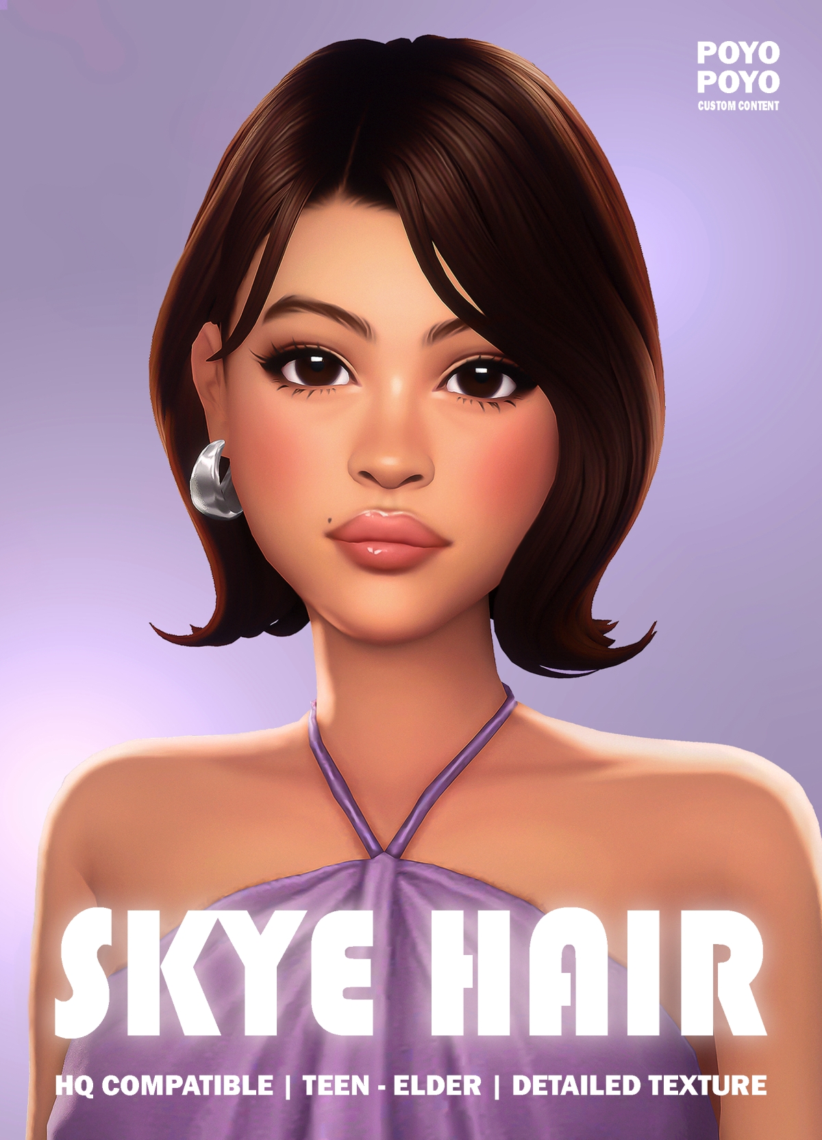 Maxis Match SKYE HAIR by simsfinds - The Sims 4 Custom Content
