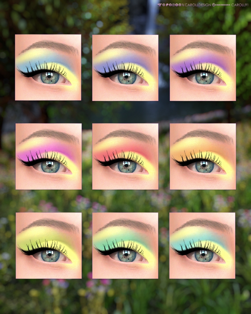Alpha Midnight Sun Eyeshadow HQ by carolldesign - The Sims 4 Custom Content