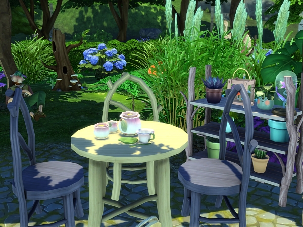 Alpha Treehouse Courtyard Set - The Sims 4 Custom Content