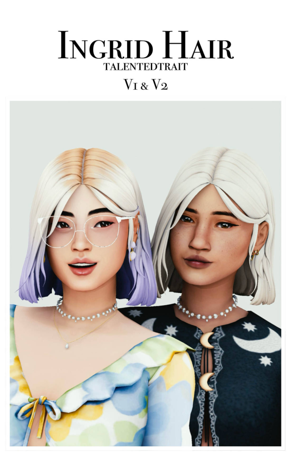 Maxis Match [talentedtrait] Ingrid Hair by simsfinds - The Sims 4 Custom Content