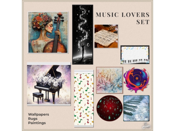 Maxis Match Music Lovers Set - The Sims 4 Custom Content