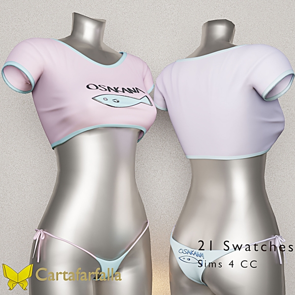 Alpha Cartafarfalla MIZUKI by cartafarfalla - The Sims 4 Custom Content