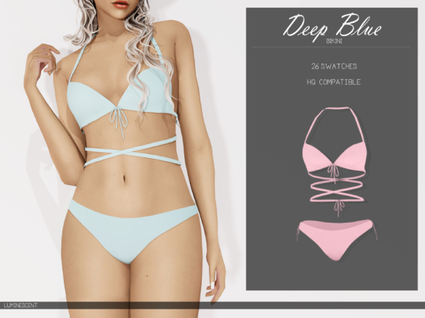 Deep Blue Bikini by Luminescent-cc