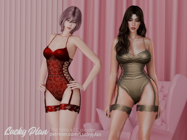 Alpha Lucky plan_Jaeden lingerie - The Sims 4 Custom Content