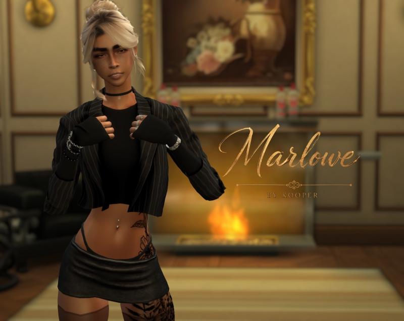 Alpha Marlowe - The Sims 4 Custom Content