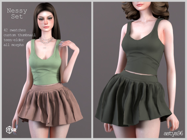 Alpha Nessy Set by astya96cc - The Sims 4 Custom Content