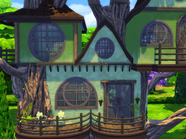 Alpha Fairy Treehouse Windows Doors - The Sims 4 Custom Content