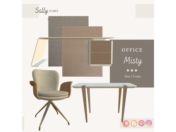 Alpha Office MISTY - The Sims 4 Custom Content