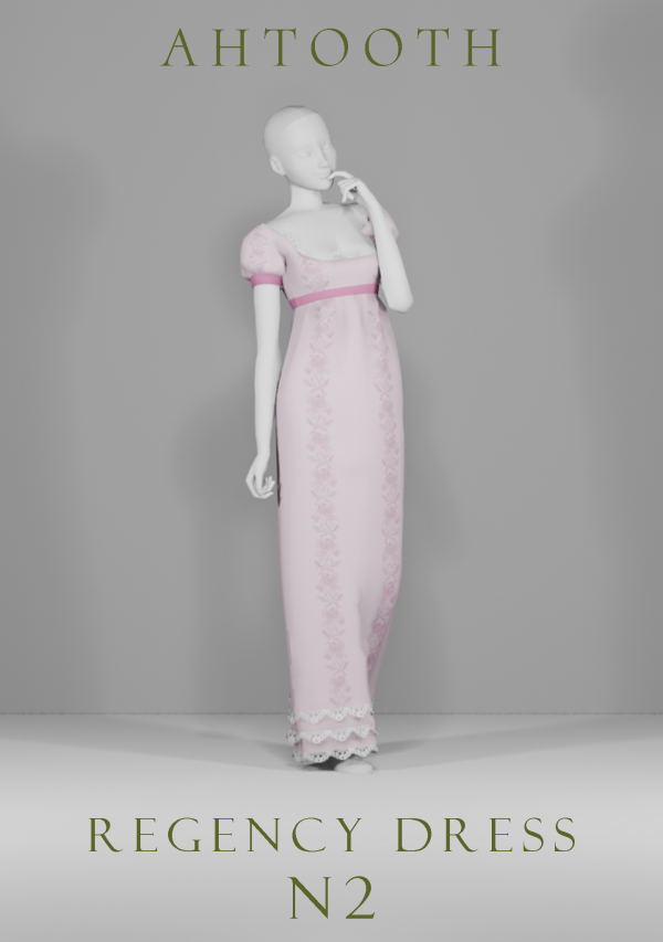 Maxis Match REGENCY DRESS N2 by simsfinds - The Sims 4 Custom Content