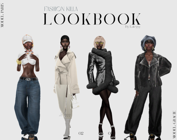 Alpha Fashion Killa Lookbook by simsfinds - The Sims 4 Custom Content